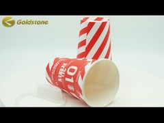 Round Paper Cup for Milk Tea Leak-proof and Eco-friendly