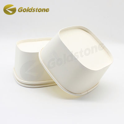 FDA Square Eco Friendly Takeaway Food Containers Customization Food Packaging Square Paper Bowl