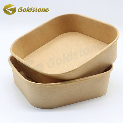 Eco-Friendly Kraft Bakery Supplies Paper Food Bowls With PLA Cup
