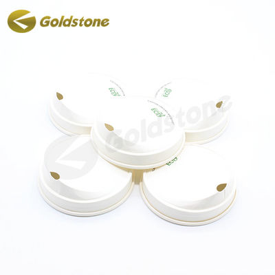 Disposable Compostable Cup Lids Eco Friendly Paper Based