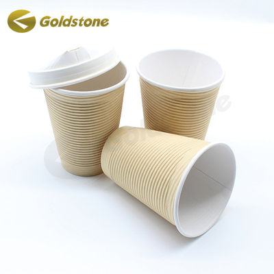 Custom Design Ripple Wall Paper Cup Environmentally Friendly  Ripple Wall Coffee Cups