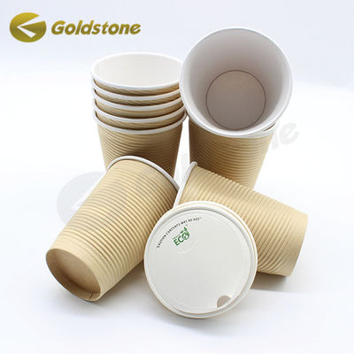 8oz Secure Lids Coffee Disposable Drinking Cups For On - The - Go Consumption