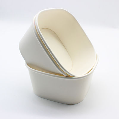 Leak-Proof And Eco-Conscious 1000ml Rectangle Paper Bowls For Catering