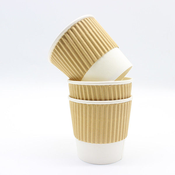 Combining Insulation Kraft Ripple Paper Cups And Insulation For Hot And Cold Drinks 1