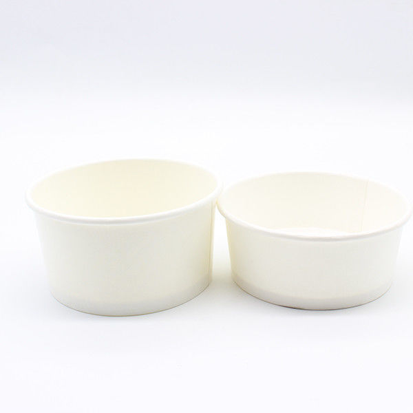 Recycled  White Disposable Paper Bowl Reduces Waste 260 18PE 0