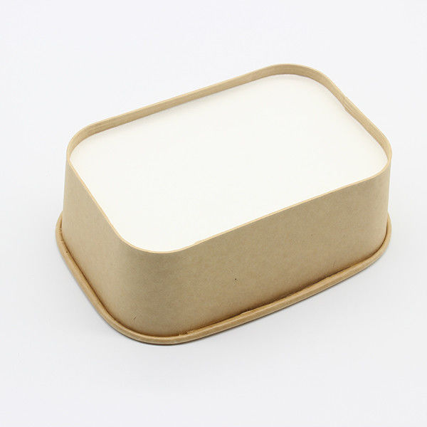 650ml Rectangular Paper Bowls Versatile And Practical For Serving Generous Portions Support Customization 0
